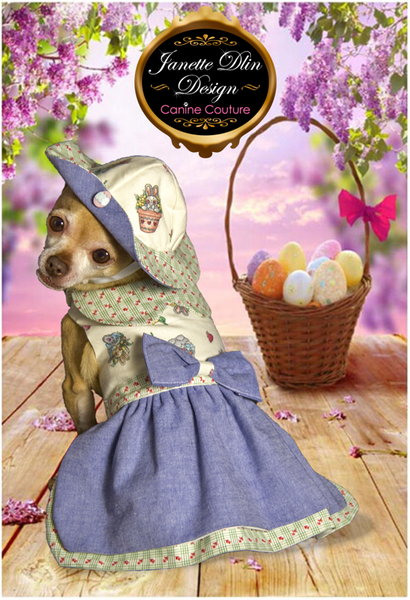 Easter Diva Dress - Janette Dlin Design - Dog Dress
