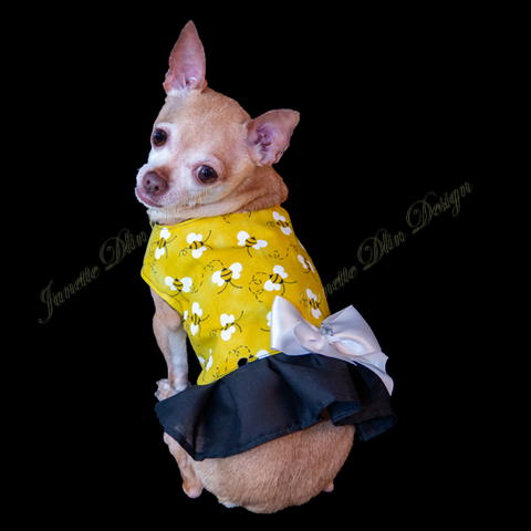 Bumble Bee Dog Top - Janette Dlin Design