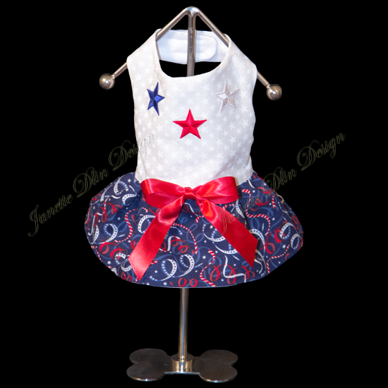 Fourth of July Dress - Janette Dlin Design - Dog Dress