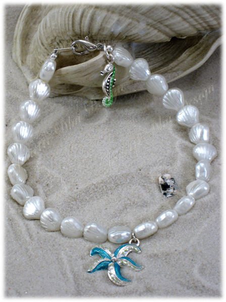 Island Shells Necklace - Janette Dlin Design - Dog Necklace