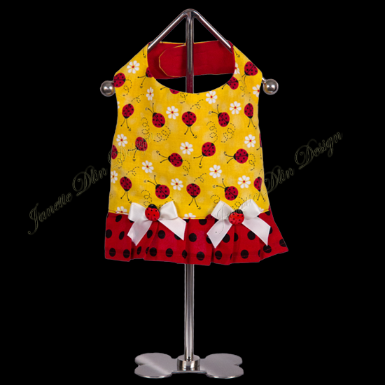 Ladybug Top - Janette Dlin Design - Dog Dress