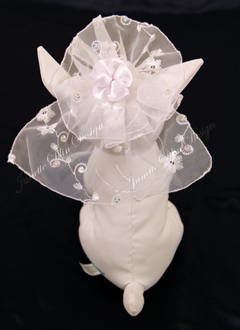 Ariel's Flower Veil - Janette Dlin Design - Dog Wedding Veil