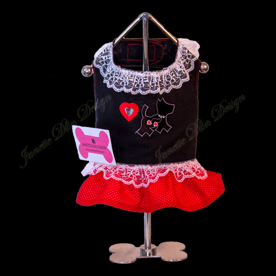 Red Heart Dog Top - Janette Dlin Design
