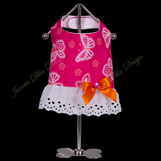 Spring Butterfly Top  - Janette Dlin Design - Dog Dress