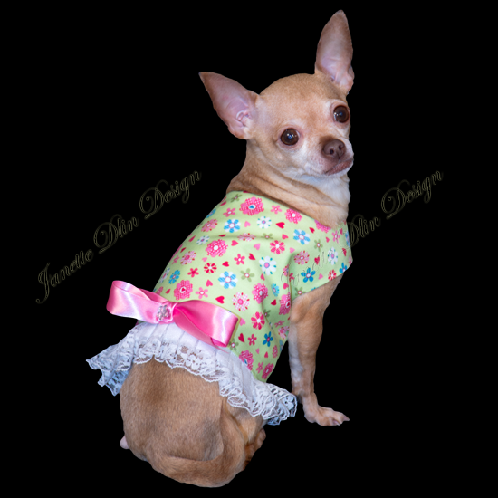 Spring Blooms Top - Janette Dlin Design - Dog Dress