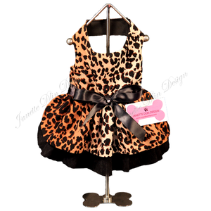 Safari Girl: Leopard Dress - Janette Dlin Design - Dog Dress