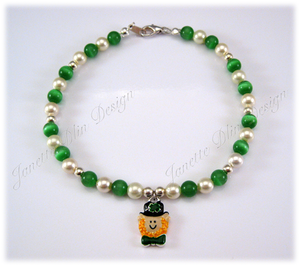 St. Patrick's Necklace - Janette Dlin Design - Dog Necklace