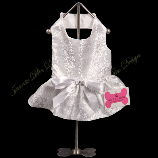 Dazzling White Dress - Janette Dlin Design - Dog Wedding Dress