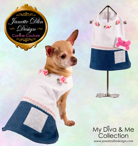 Spring Love Dog Dress  - Janette Dlin Design - Dog Dress