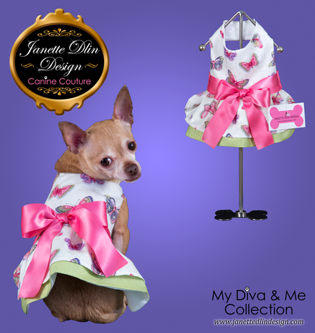Butterfly Breeze Dress -Janette Dlin Design - Dog Dress